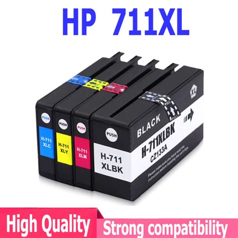 Compatible HP 711 Ink HP 711XL Black HP711 HP711 XL Ink Cartridge