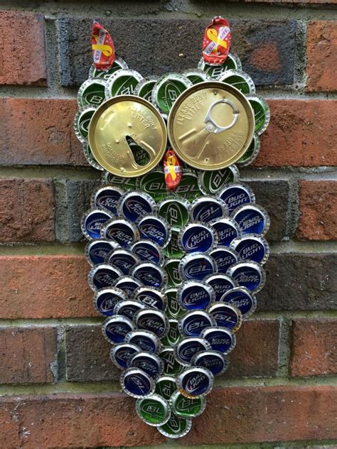 Bottle Top Art Beer Bottle Cap Crafts Bottle Cap Projects Glass