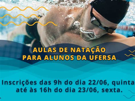 Comunicação PROAE abre inscrições para Natação no semestre 2023 1