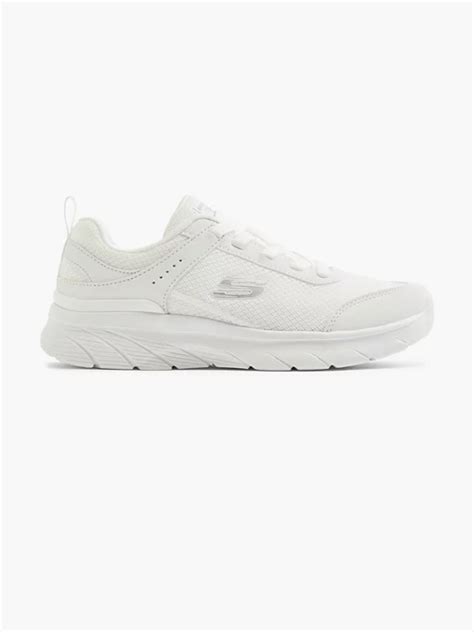 Skechers Ladies Skechers White Trainers In White Deichmann