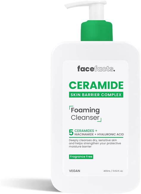 Face Facts Ceramide Foaming Cleanser Cleanses Strengthens 400ml