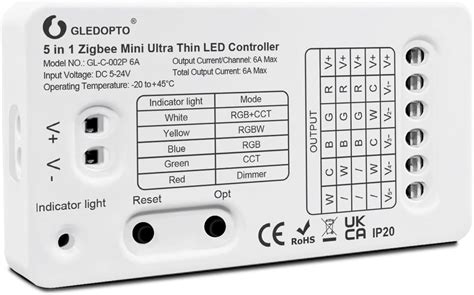 Amazon GLEDOPTO ZigBee 3 0 DC5 24V Mini 5 In 1 RGBCCT RGBW RGB CCT