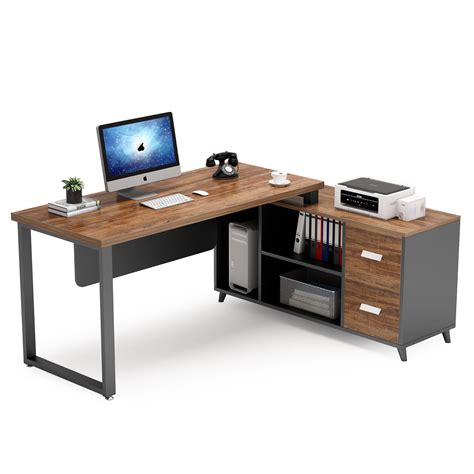 Buy Tribesigns L Shaped Computer Desk 55 Inch Large Executive Office