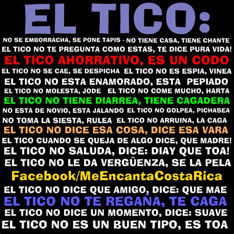 EL TICO Ejemplos del español coloquial de Costa Rica CostaRica Tico