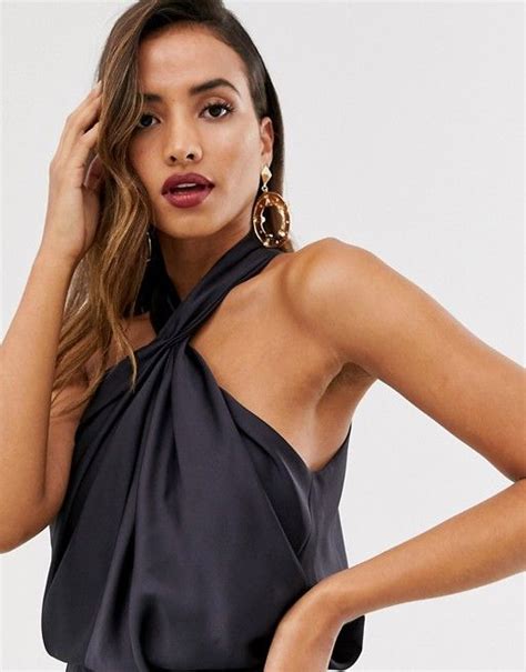 Asos Edition Ruched Halter Neck Maxi Dress Asos Halter Neck Maxi