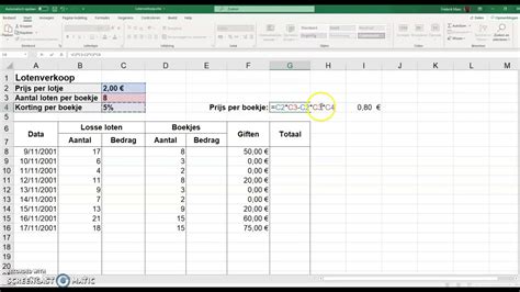 Excel Formules Oefening 24 Youtube