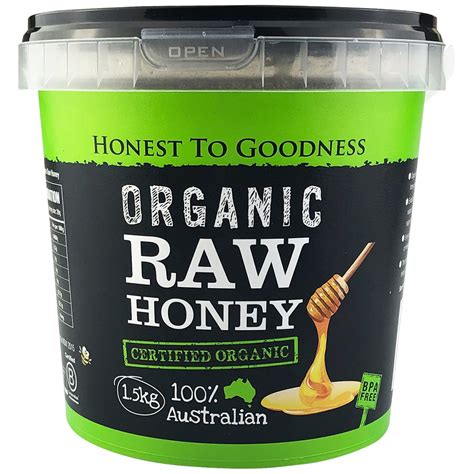 Honest To Goodness 100 Organic Australian Raw Honey 15kg