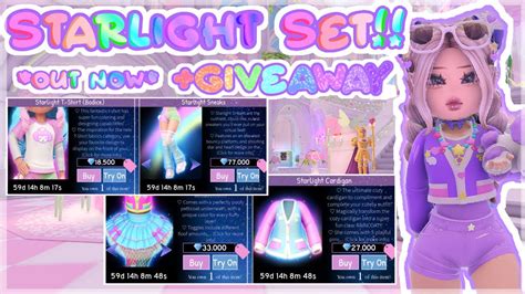 Giveaway Royale High New Starlight Set Youtube