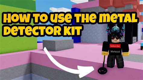 How To Use The Metal Detector Kit In Roblox Bedwars Youtube