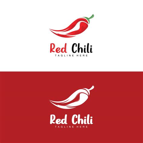 Red Chili Logo Hot Chili Peppers Vector Chili Garden House Illustration Company Product Brand