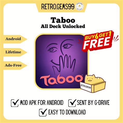 [android] 💥taboo Official Party Game Unlocked All Deck💥game