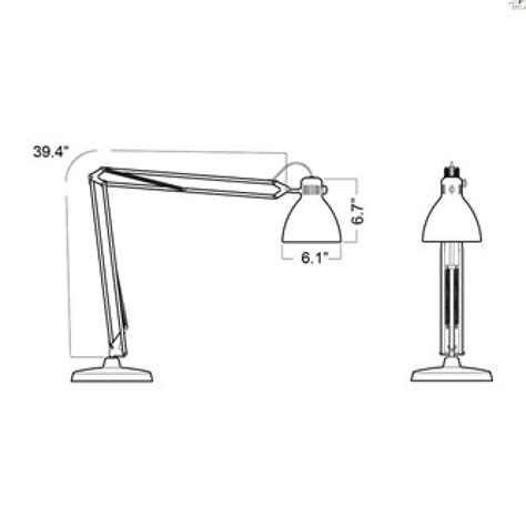 Luxo L 1 Led Task Light With Edge Clamp White Luxo