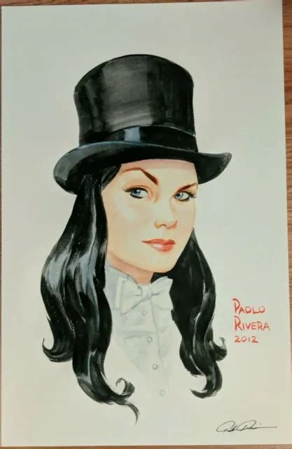 PAOLO RIVERA ZATANNA Art Stampa Firmato Poster Dc Comics Sdcc Nycc