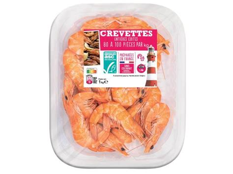 Crevettes Asc Enti Res Cuites Lidl France Archive Des Offres