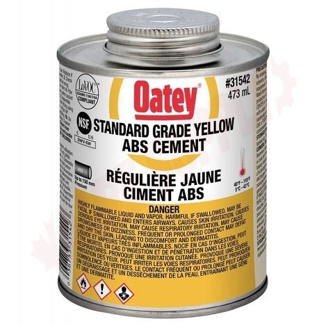 Oatey Abs Standard Yellow Cement Ml Amre Supply