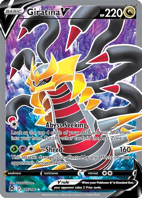 Serebii Net Pok Mon Card Database Lost Origin Giratina V