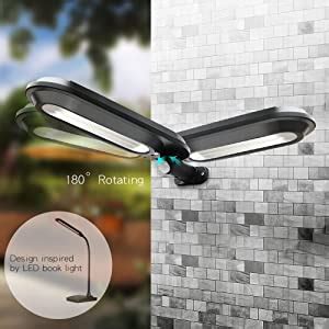 Quace Solar Security Lights Led Outdoor Garden Light Waterproof