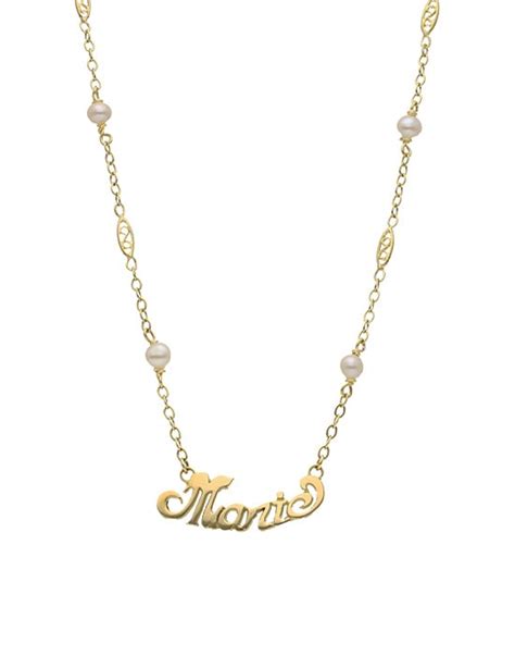 Collier Prénom écriture Cursive Chaine Perles Mon Bijou Français