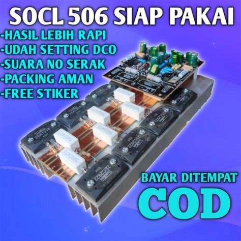 Jual KIT POWER AMPLIFIER SOCL 506 PLUS FINAL SOCL 506 BALAP