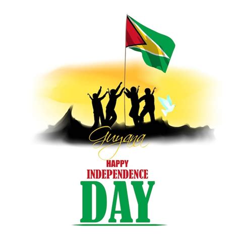 Premium Vector Vector Illustration For Happy Independence Day Guyana