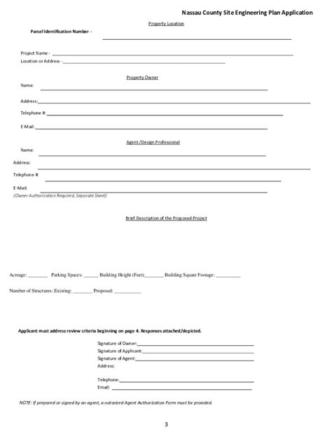 Fillable Online Nassau County Planning Department Fax Email Print