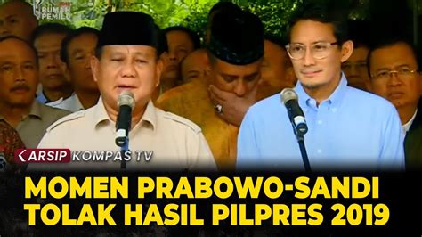 FULL Pernyataan Paslon Prabowo Sandi Tolak Hasil Pilpres 2019 ARSIP