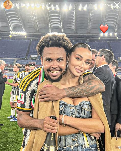 El Futbolista Weston Mckennie Juventus Y Chiara Frattesi Confirman Su