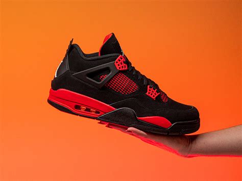 Air Jordan 4 Red Thunder Красный Гром Sneaker Off