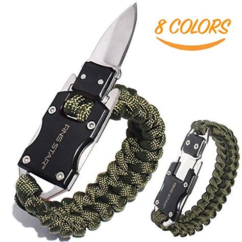 Rns Star Paracord Knife Bracelet Paraclaw Knife Bracelet Survival Cord