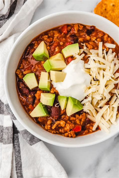 Turkey Chili Con Carne Turkey Mince Chilli The Dinner Bite