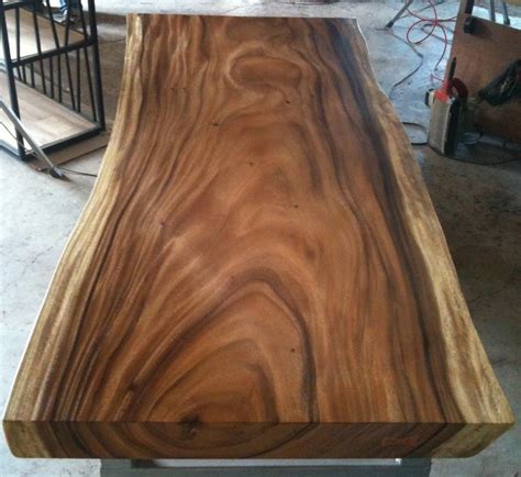 Live Edge Dining Table Reclaimed Acacia Wood Solid Slab