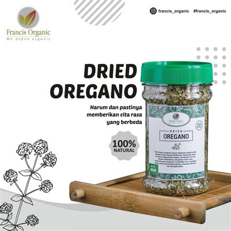 Jual Dried Oregano Leaves Daun Oregano Kering Francis Organic Bumbu