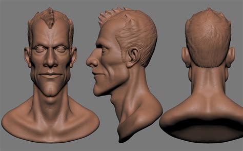 Artstation Face Sculpting Ankit Rangu Character Model Sheet