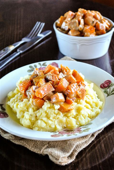 Creamy Baked Sweet Potato With Mashed Potatoes Vegansandra