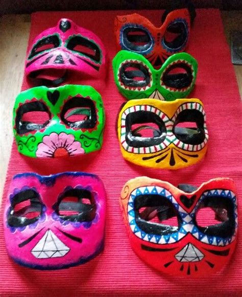 Day Of The Dead Masks That I Made For A James Bond Spectre Themed Party James Bond Spectre Day