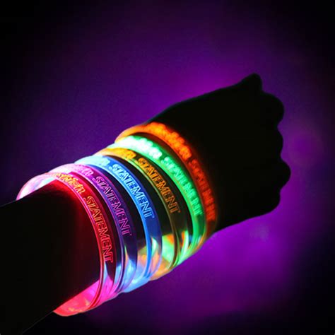 Custom LED Bracelets | Light Up Wristbands - FlashionStatement