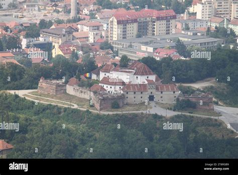 Brasov Citadel Viewed From Mountain Brasov Romania Stock Photo Alamy