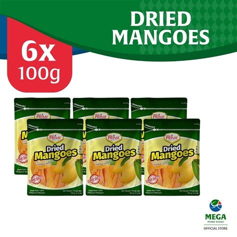 Mega Prime Dried Mangoes 100g By 6 S Shopee Philippines