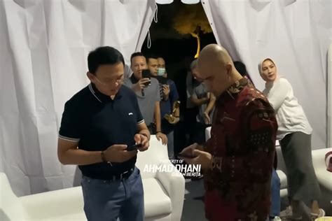 Momen Pertemuan Ahmad Dhani Dan Ahok Akrab Sampai Tukeran Nomor HP