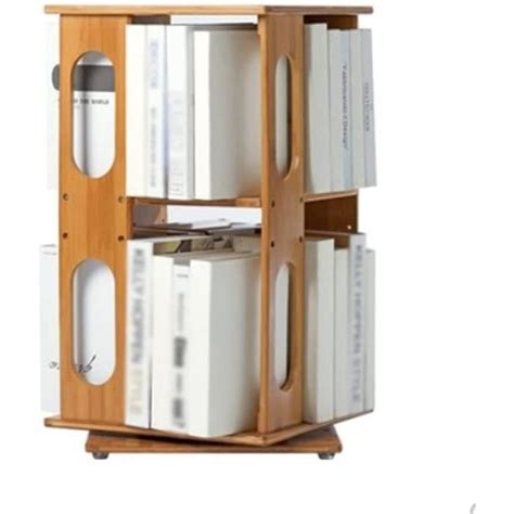 Bibliothèque rotative à 360 degrés armoire daffichage de rangement