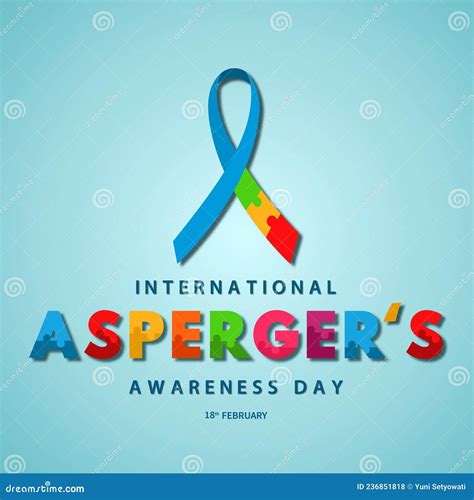 International Asperger S Awareness Day Vector Illustration Banner With