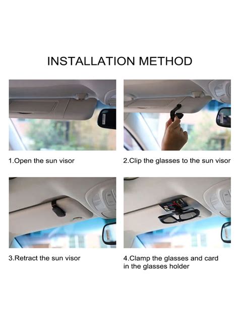 Pcs Car Sun Visor Glasses Holder Clip Shein Uk