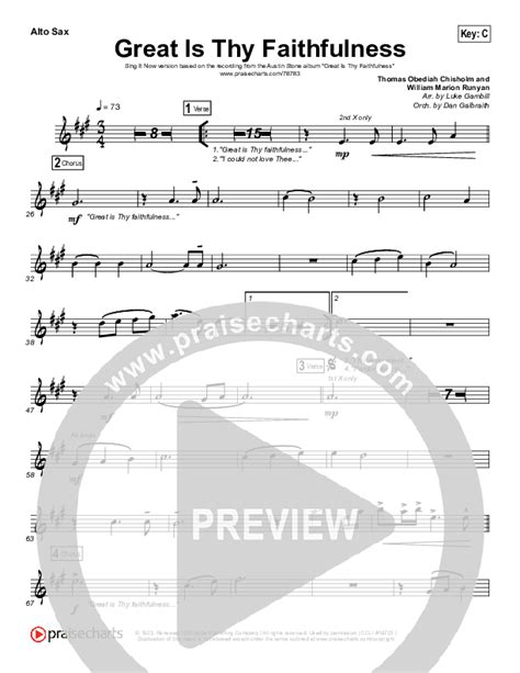 Great Is Thy Faithfulness Sing It Now Satb Alto Sax Sheet Music Pdf