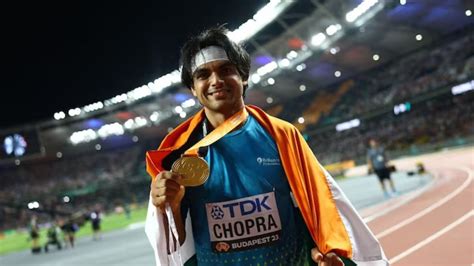 Neeraj Chopra Wins Historic World Athletics Championships Javelin Gold