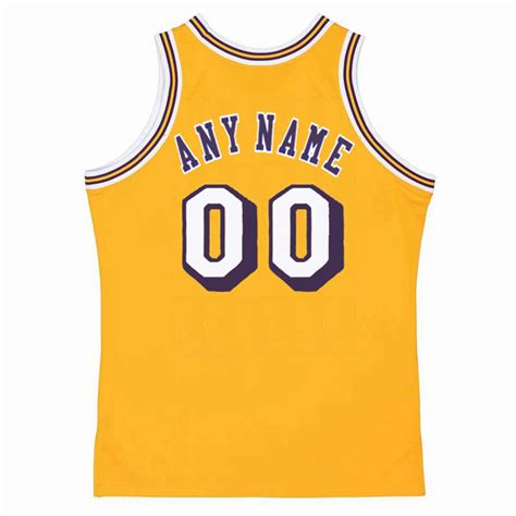 Los Angeles Lakers 1970s Home Throwback Nba Jersey Customized Any Name And Numbers Custom