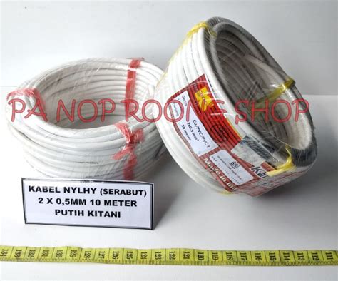 Kabel Nylhy Serabut X Mm Meter Putih Kitani Lazada Indonesia