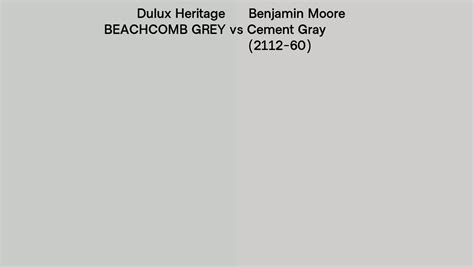 Dulux Heritage Beachcomb Grey Vs Benjamin Moore Cement Gray 2112 60