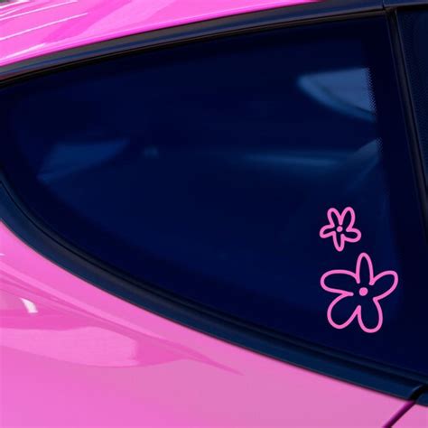 Cute Small Flower Decal Cute Car Stickers Daisy Car Decal Etsy Hong Kong