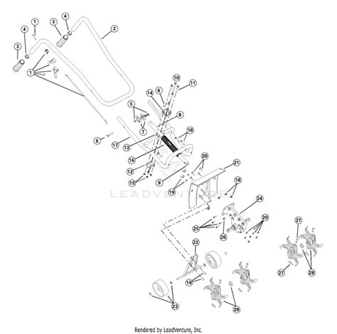 Ryobi 410r 21ek410g034 Tiller Partswarehouse