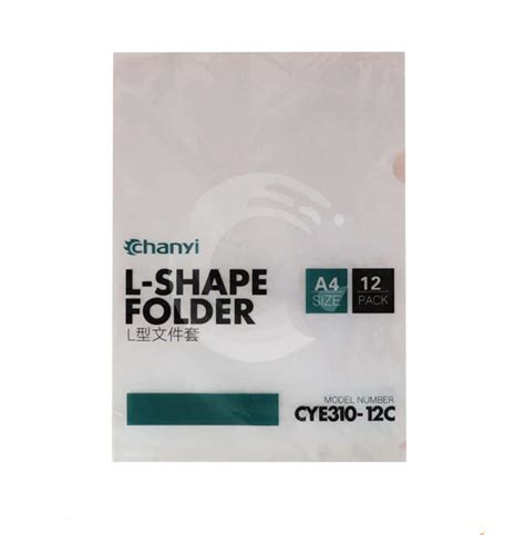 L Shape Folder A4 Transparent Document File For School And College